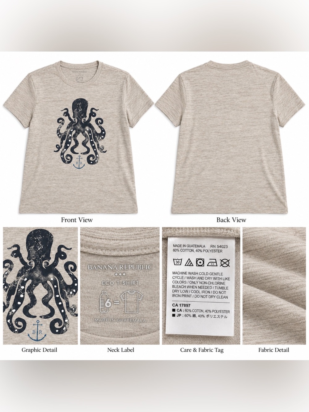 Banana Republic Womenโs Crew Neck Shit